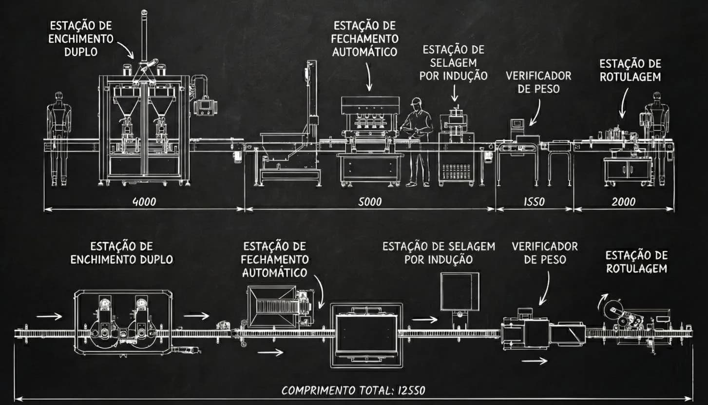 Diagrama de linha completa · DPVA 5000