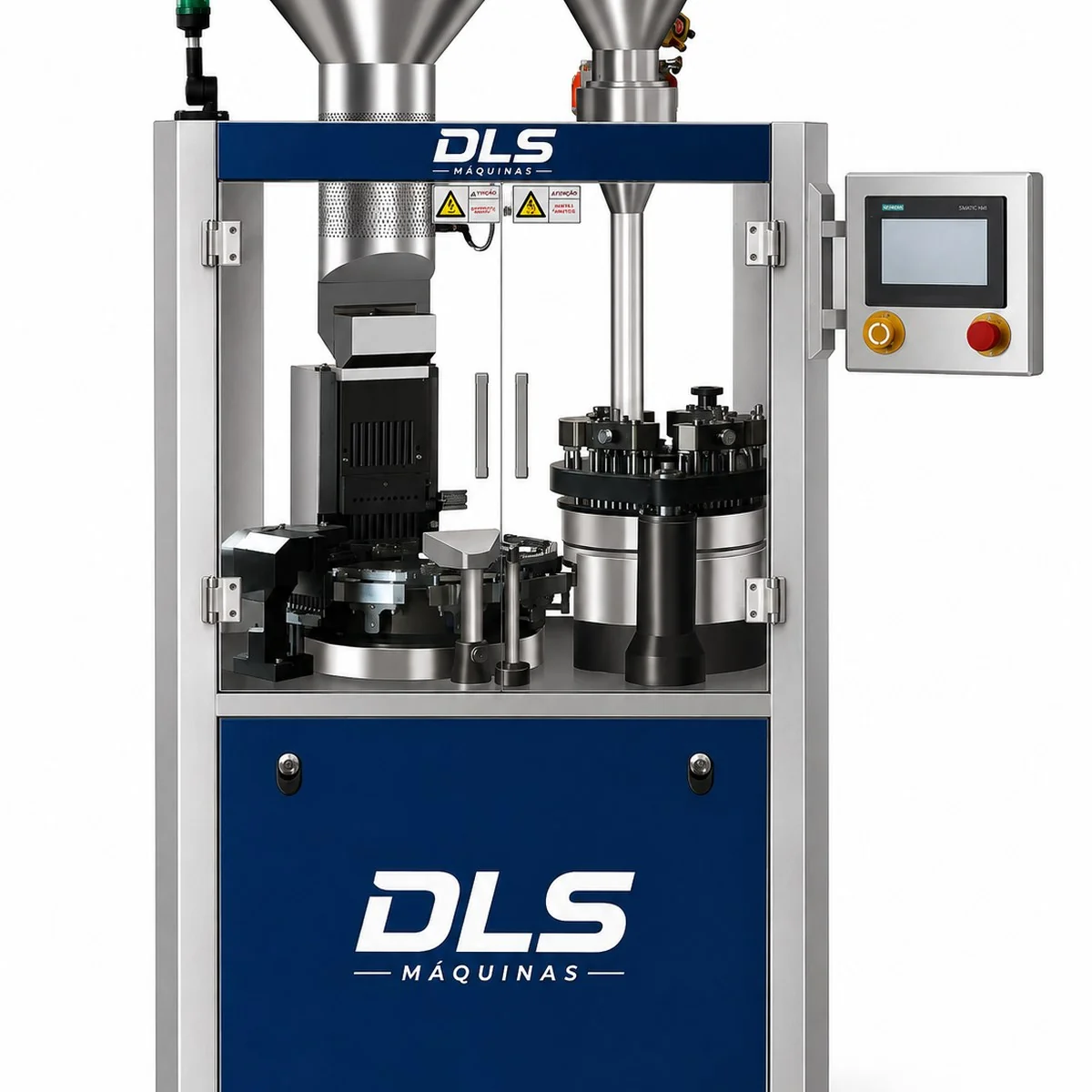Encapsuladora Automática NJP 1200C, vista frontal do equipamento