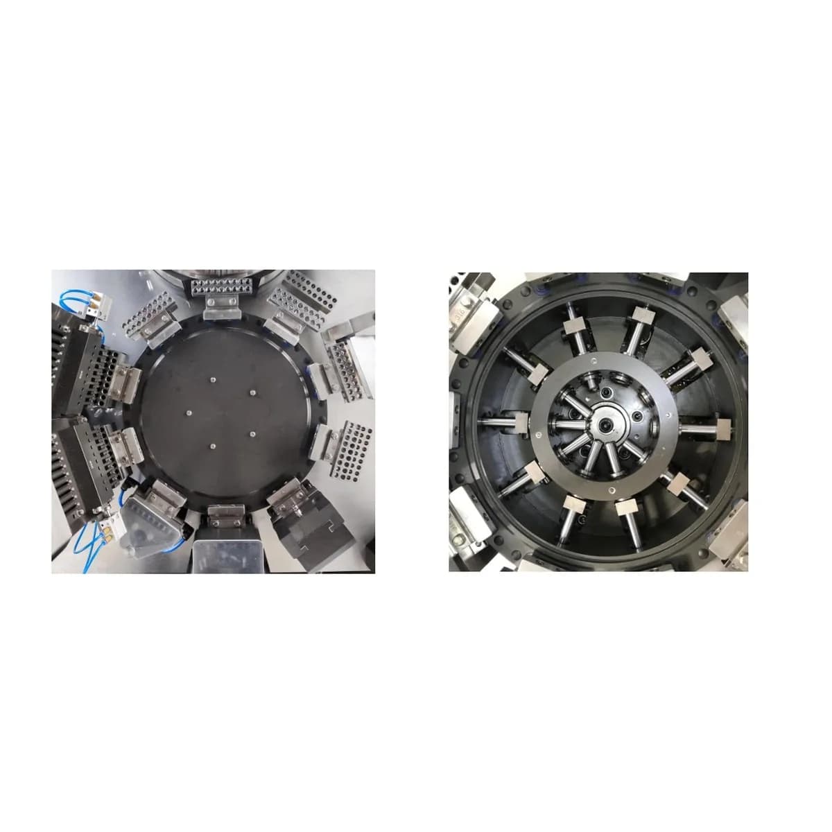 Detalhe do prato rotativo e dos segmentos da NJP3800C